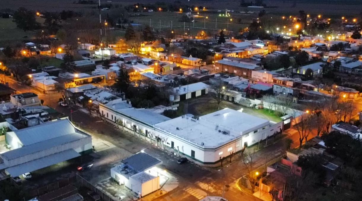 Vista aérea de la cooperativa